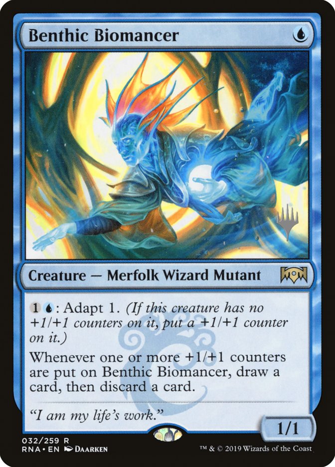Benthic Biomancer (Promo Pack) [Ravnica Allegiance Promos] | Gate City Games LLC