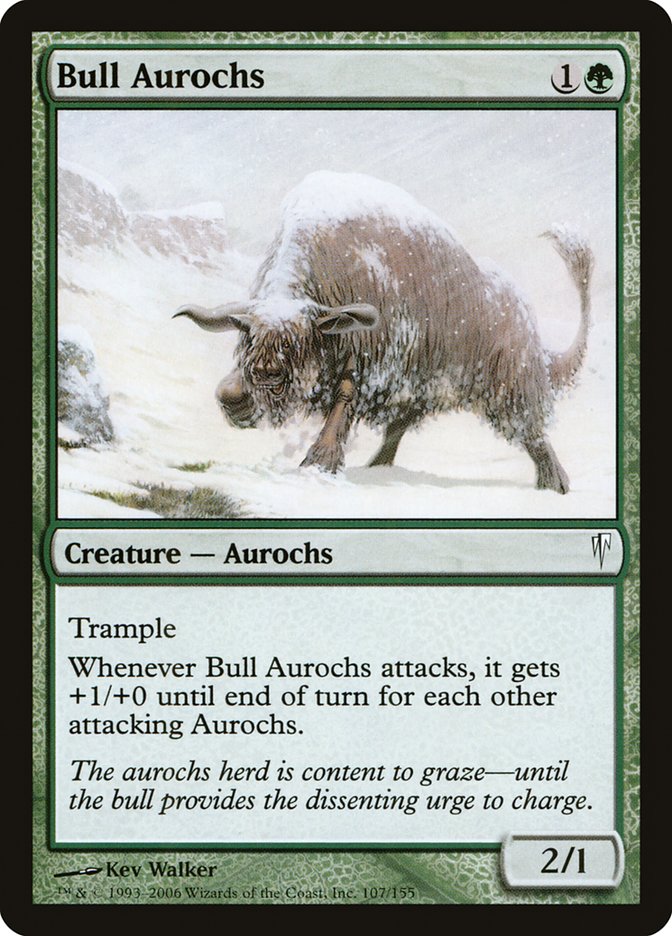 Bull Aurochs [Coldsnap] | Gate City Games LLC