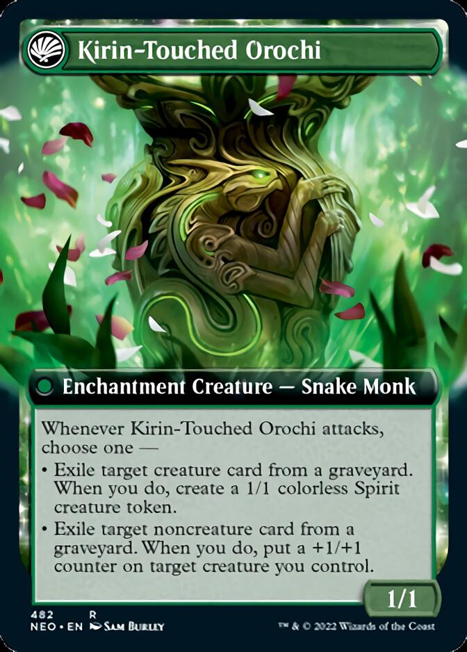 Teachings of the Kirin // Kirin-Touched Orochi (Extended Art) [Kamigawa: Neon Dynasty] | Gate City Games LLC
