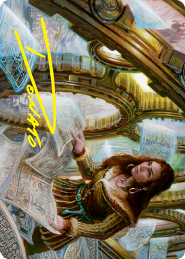 Cartographer's Survey Art Card (Gold-Stamped Signature) [Innistrad: Crimson Vow Art Series] | Gate City Games LLC