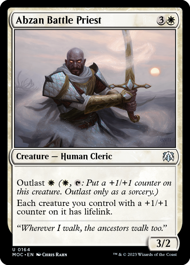 Abzan Battle Priest [March of the Machine Commander] | Gate City Games LLC