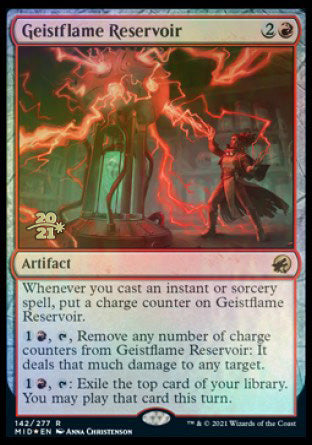 Geistflame Reservoir [Innistrad: Midnight Hunt Prerelease Promos] | Gate City Games LLC