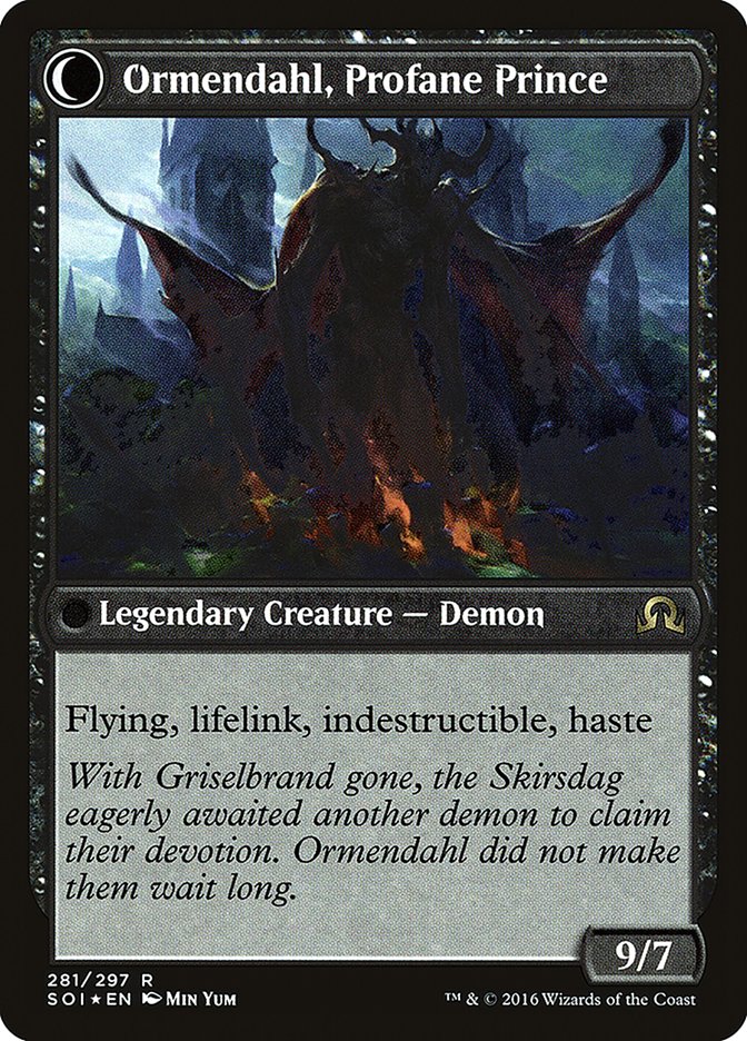 Westvale Abbey // Ormendahl, Profane Prince [Shadows over Innistrad Prerelease Promos] | Gate City Games LLC
