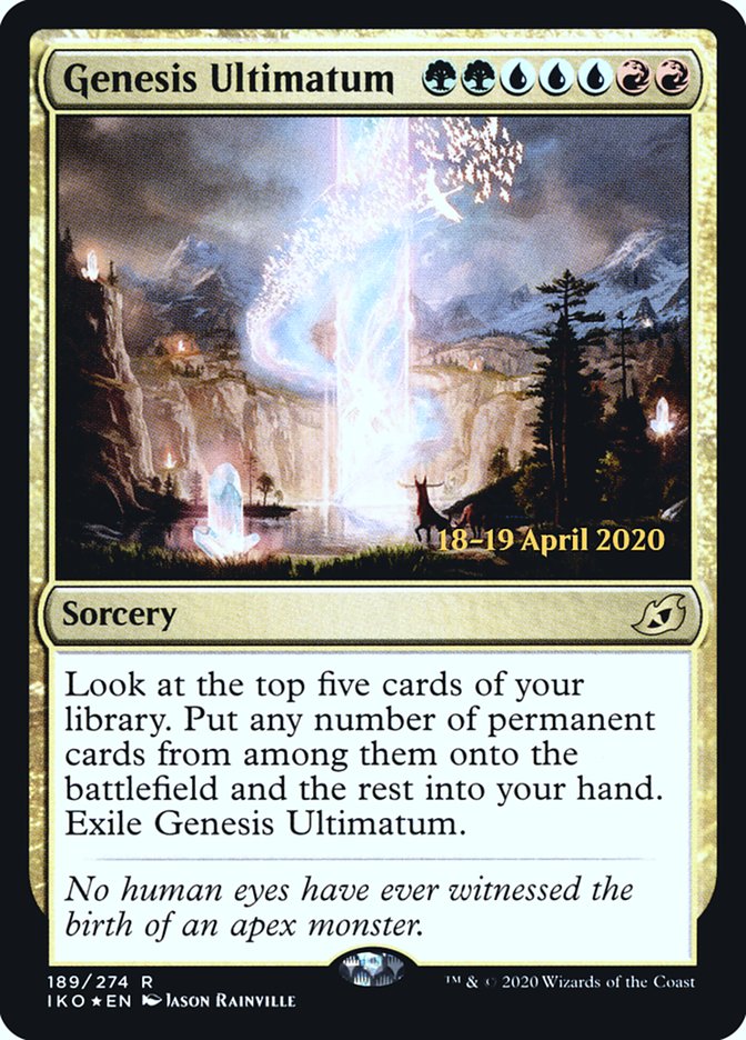 Genesis Ultimatum [Ikoria: Lair of Behemoths Prerelease Promos] | Gate City Games LLC