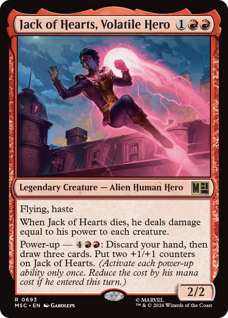 Jack of Hearts, Volatile Hero [Marvel Super Heroes Commander] | Gate City Games LLC