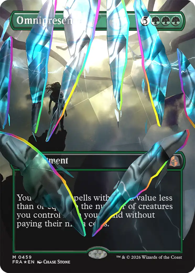 Omnipresence (Borderless) (Facet Foil) (0459) [Reality Fracture] | Gate City Games LLC
