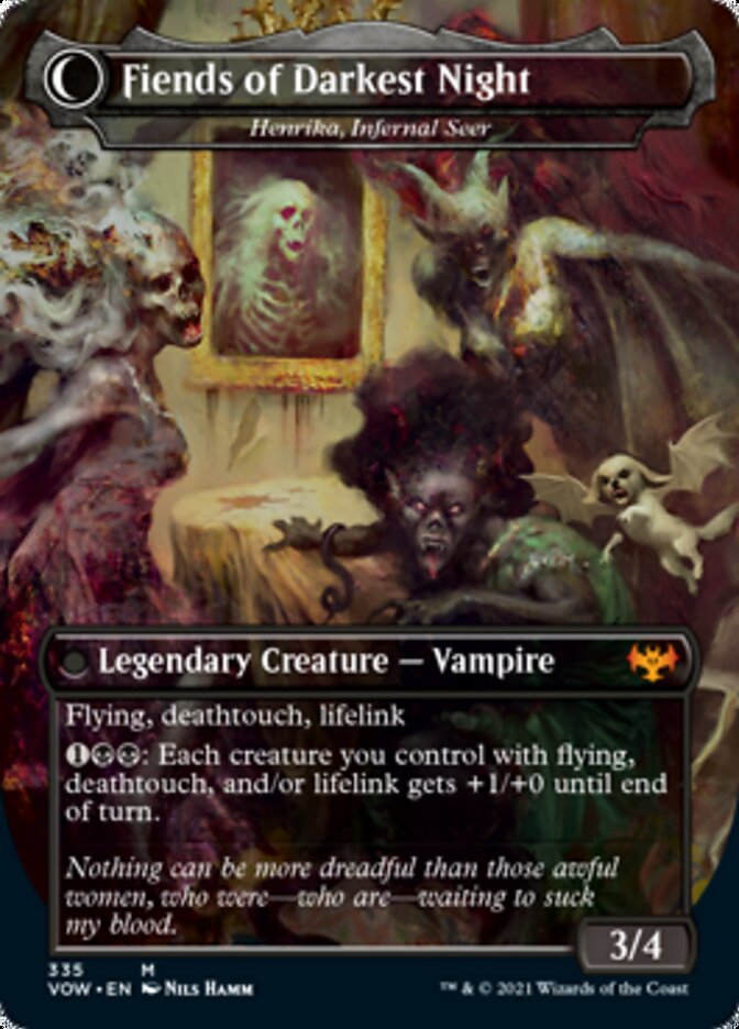 Henrika Domnathi // Henrika, Infernal Seer - The Three Weird Sisters // Fiends of Darkest Night [Innistrad: Crimson Vow] | Gate City Games LLC
