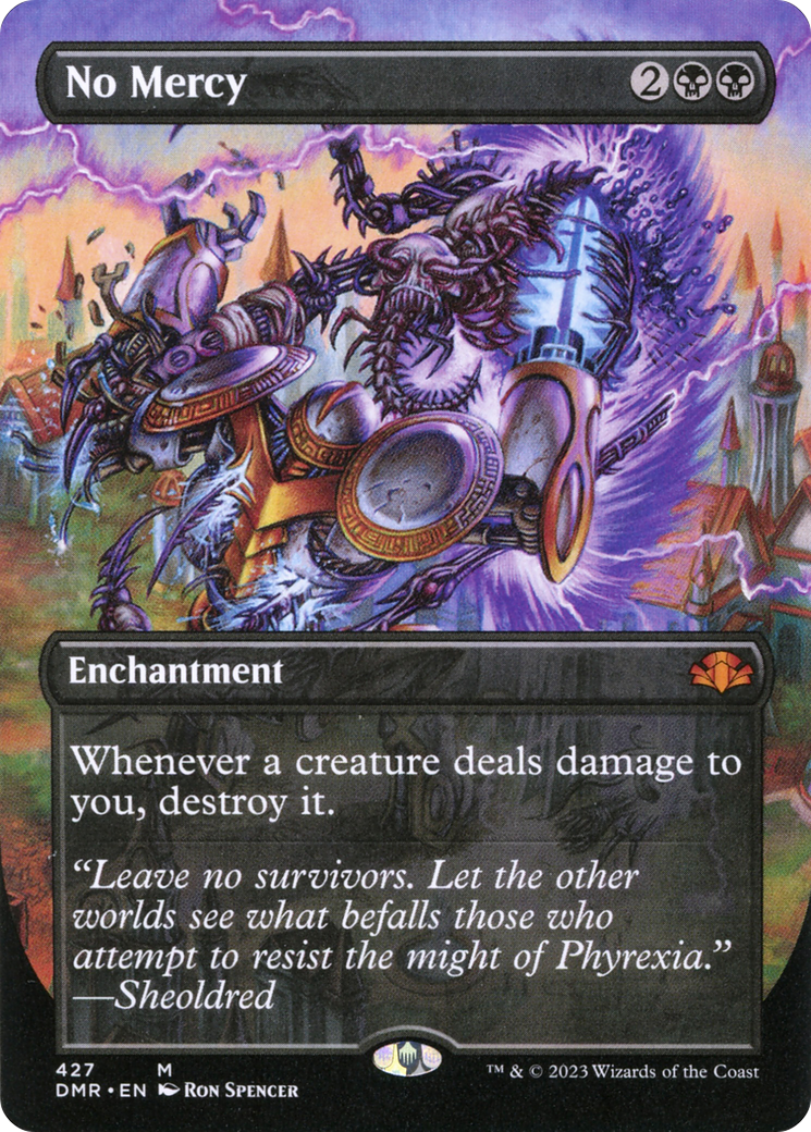 No Mercy (Borderless Alternate Art) [Dominaria Remastered] | Gate City Games LLC