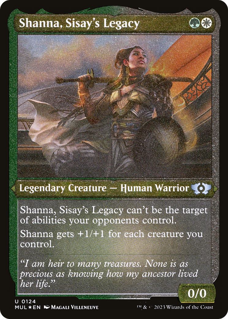 Shanna, Sisay's Legacy (Foil Etched) [Multiverse Legends] | Gate City Games LLC