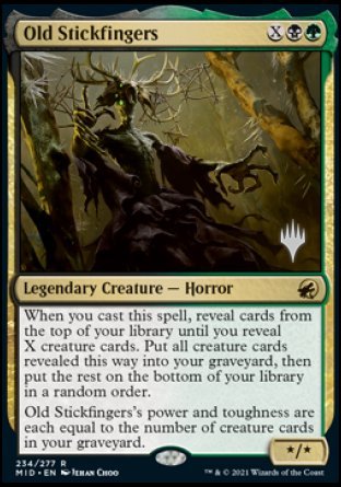 Old Stickfingers (Promo Pack) [Innistrad: Midnight Hunt Promos] | Gate City Games LLC