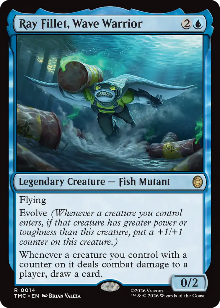 Ray Fillet, Wave Warrior [Teenage Mutant Ninja Turtles Commander] | Gate City Games LLC