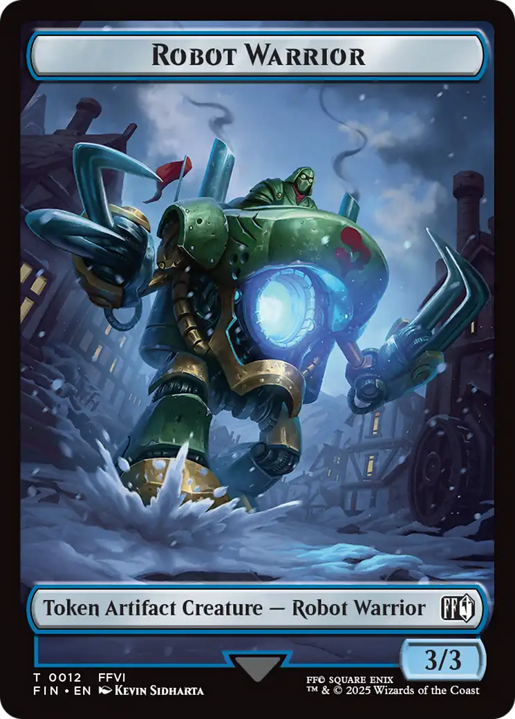 Robot Warrior (0012) // Copy (0001) Double-Sided Token [FINAL FANTASY Tokens] | Gate City Games LLC