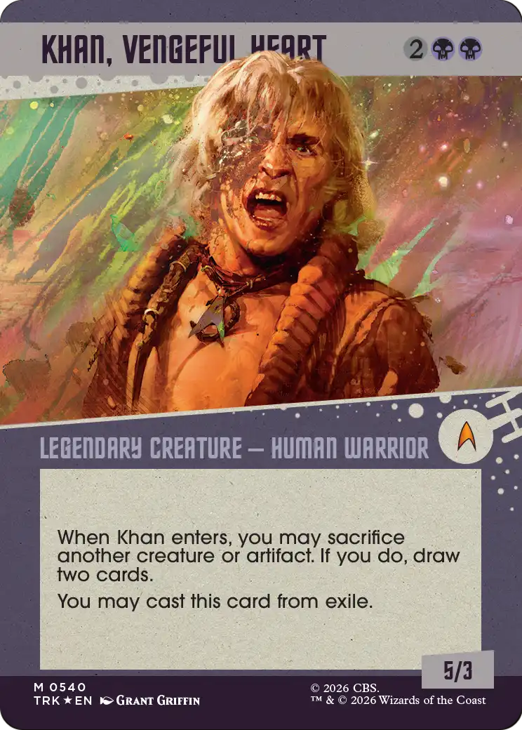 Khan, Vengeful Heart (Showcase) (Surge Foil) [Star Trek] | Gate City Games LLC