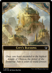 City's Blessing // Construct (0075) Double-Sided Token [Commander Masters Tokens] | Gate City Games LLC