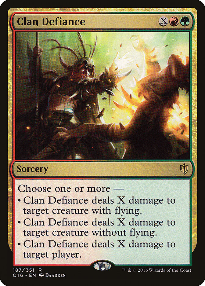 Clan Defiance [Commander 2016] | Gate City Games LLC