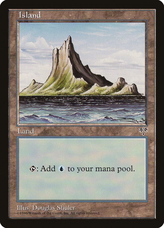 Island (No Tree / Blue Sky / Peak on Left) [Mirage] | Gate City Games LLC
