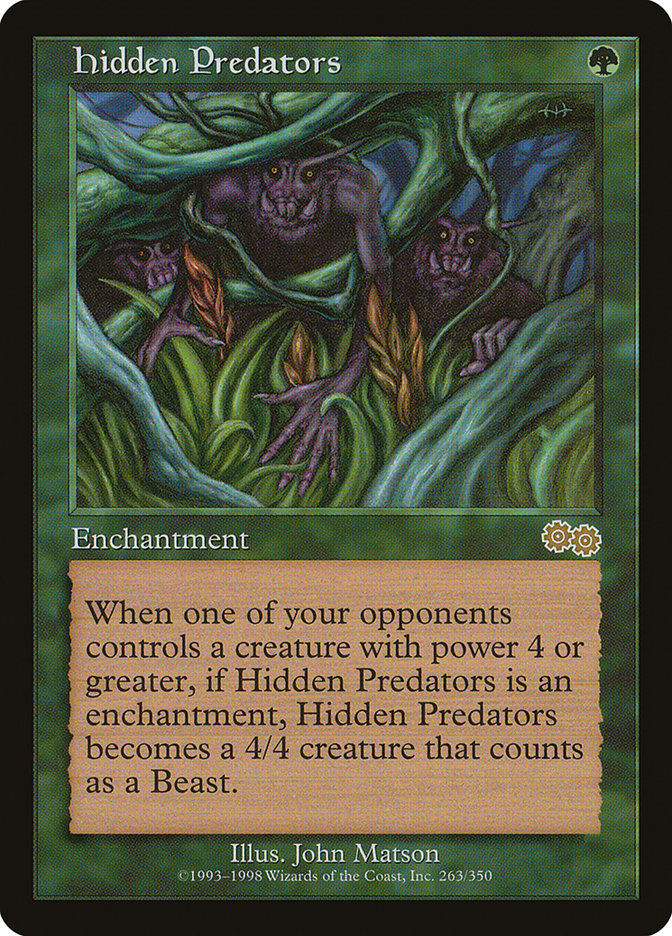 Hidden Predators [Urza's Saga] | Gate City Games LLC