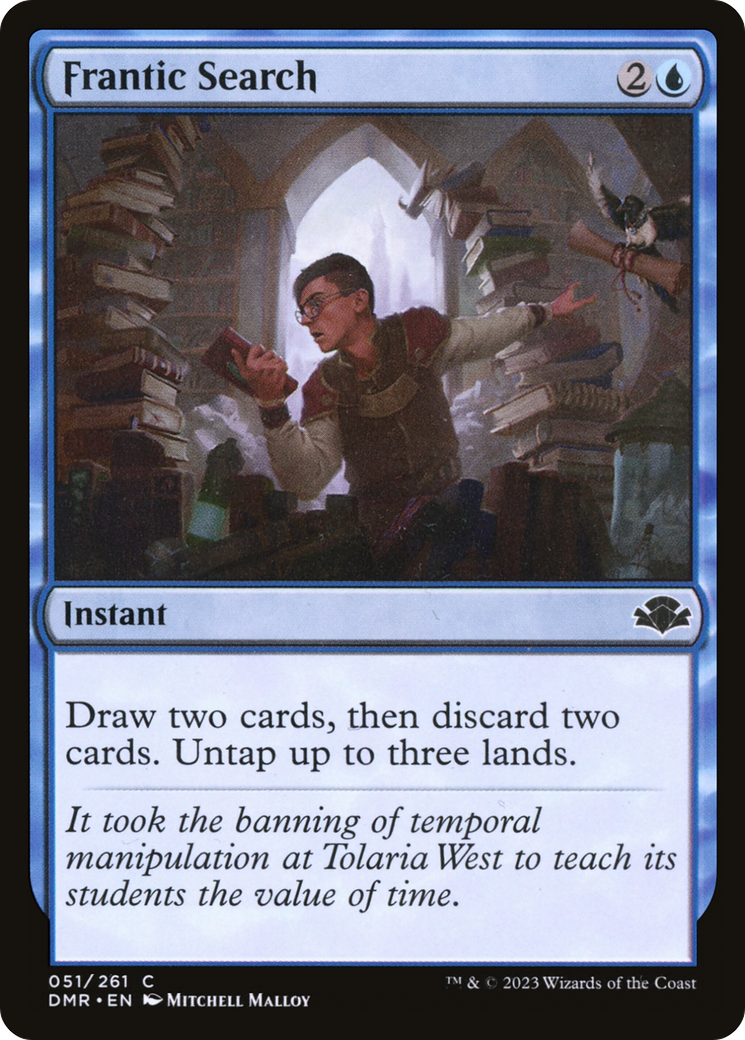 Frantic Search [Dominaria Remastered] | Gate City Games LLC