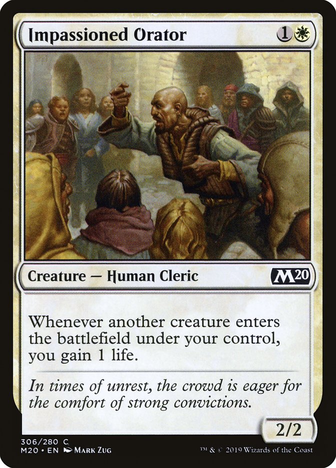 Impassioned Orator [Core Set 2020] | Gate City Games LLC