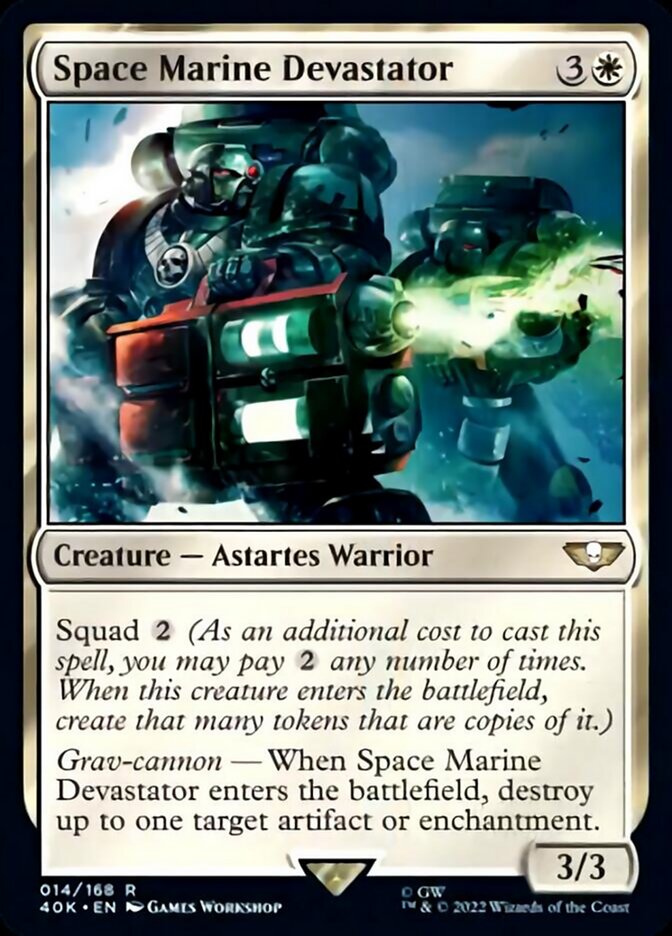Space Marine Devastator (Surge Foil) [Warhammer 40,000] | Gate City Games LLC