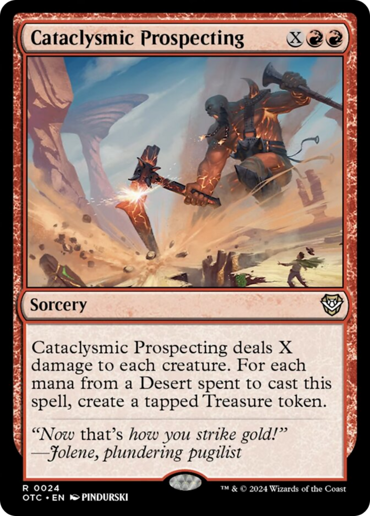 Cataclysmic Prospecting [Outlaws of Thunder Junction Commander] | Gate City Games LLC