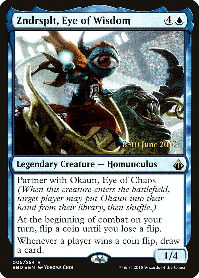 Zndrsplt, Eye of Wisdom [Battlebond Prerelease Promos] | Gate City Games LLC