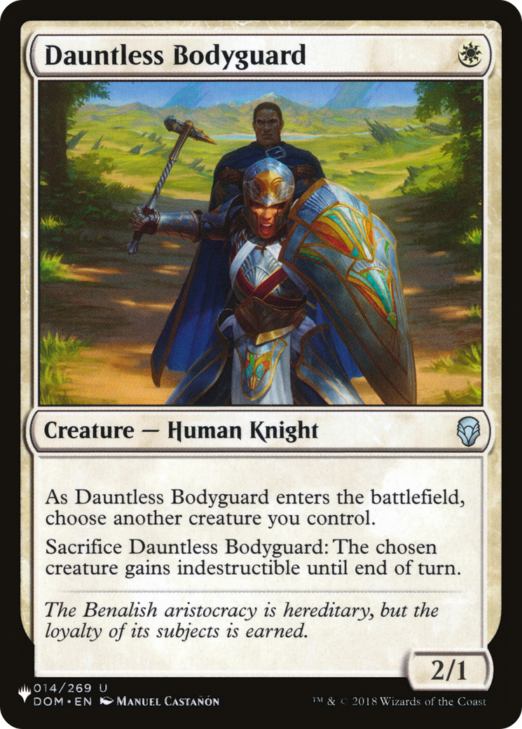 Dauntless Bodyguard [The List Reprints] | Gate City Games LLC