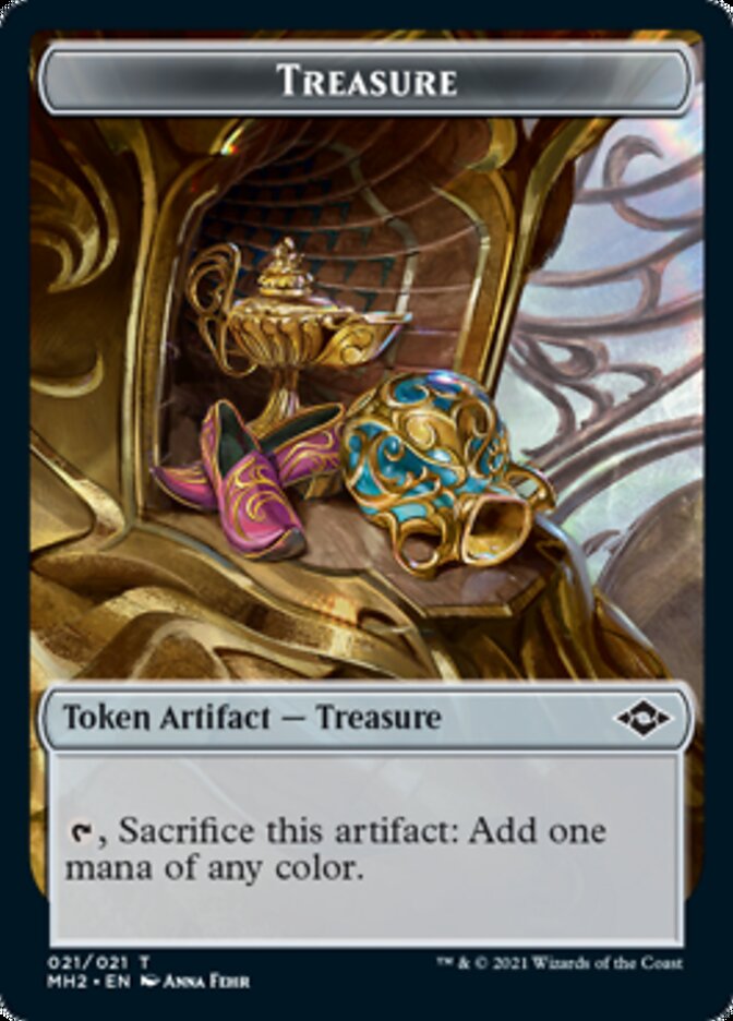 Bird // Treasure (21) Double-Sided Token [Modern Horizons 2 Tokens] | Gate City Games LLC