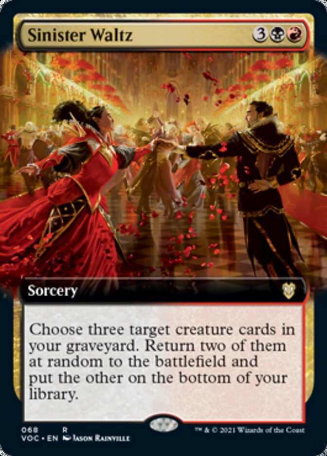 Sinister Waltz (Extended Art) [Innistrad: Crimson Vow Commander] | Gate City Games LLC