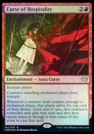 Curse of Hospitality [Innistrad: Crimson Vow Prerelease Promos] | Gate City Games LLC