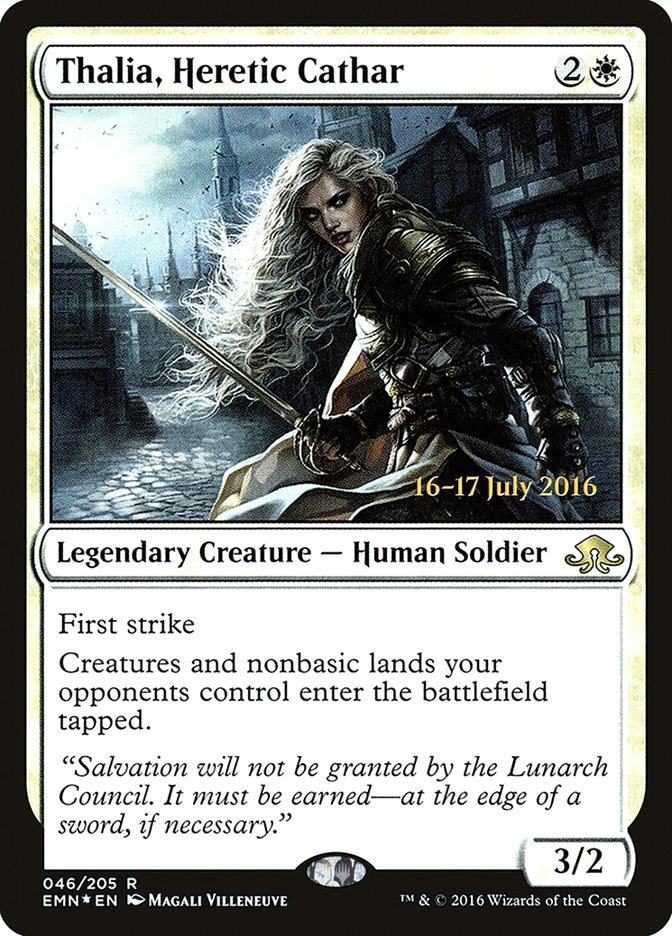 Thalia, Heretic Cathar [Eldritch Moon Prerelease Promos] | Gate City Games LLC