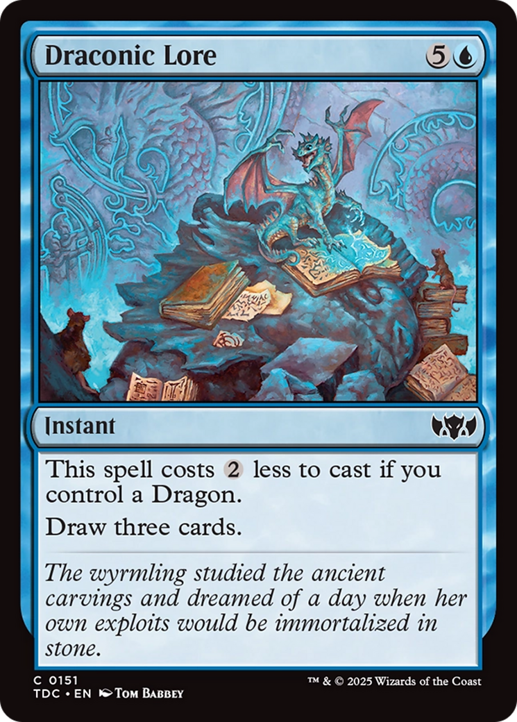 Draconic Lore [Tarkir: Dragonstorm Commander] | Gate City Games LLC