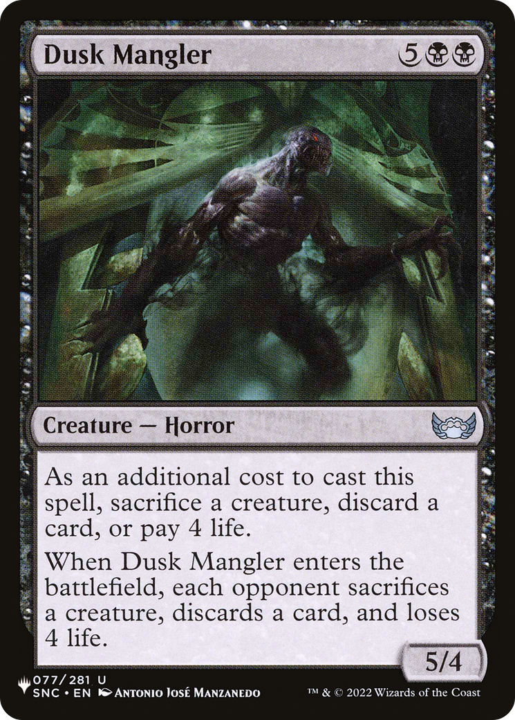 Dusk Mangler [The List] | Gate City Games LLC