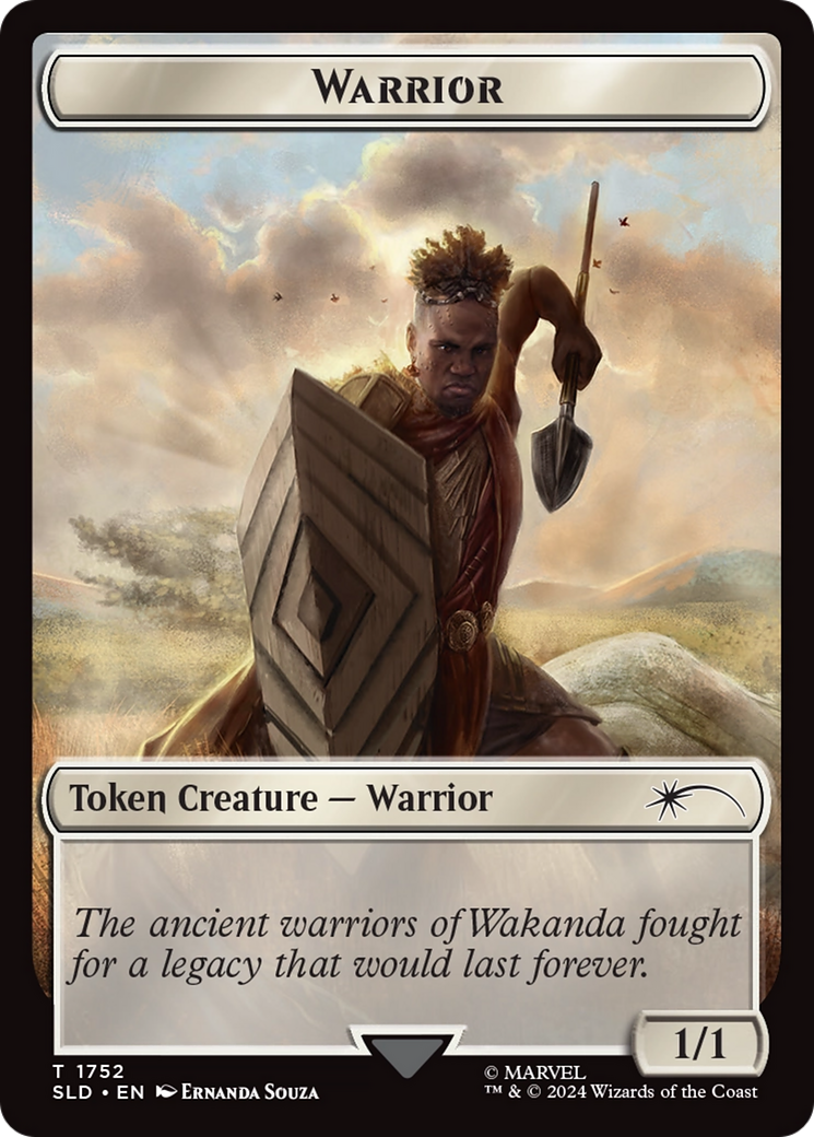 Warrior Token [Secret Lair Drop Series] | Gate City Games LLC