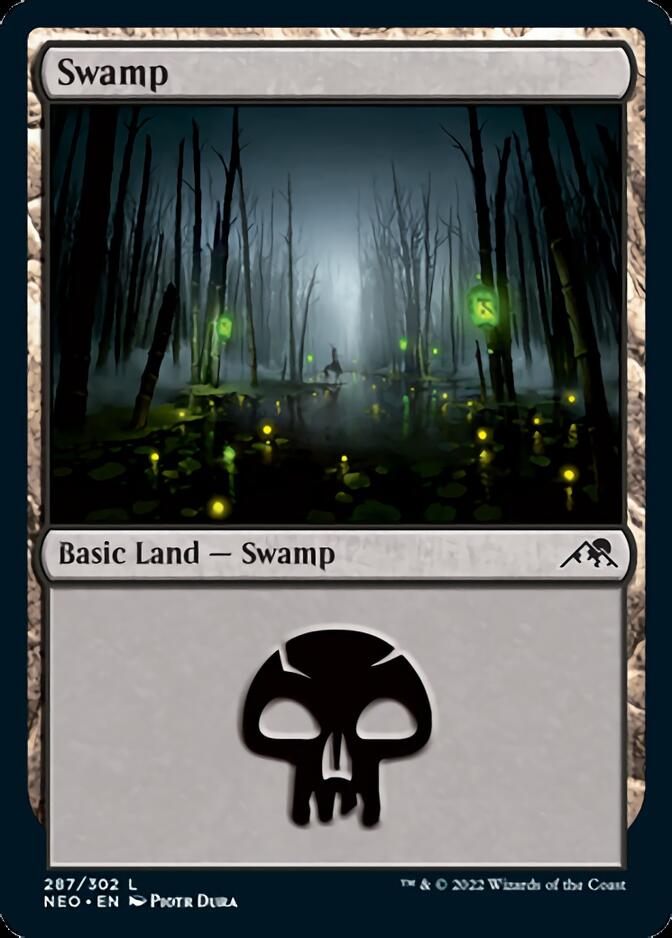 Swamp (287) [Kamigawa: Neon Dynasty] | Gate City Games LLC