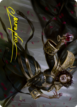 Bloodcrazed Socialite Art Card (Gold-Stamped Signature) [Innistrad: Crimson Vow Art Series] | Gate City Games LLC