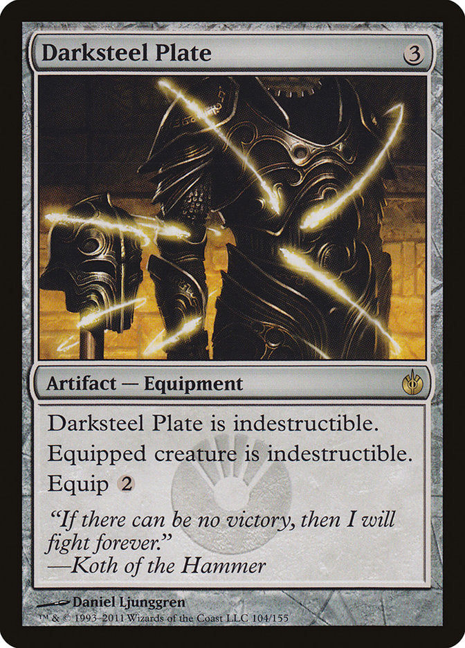 Darksteel Plate [Mirrodin Besieged] | Gate City Games LLC