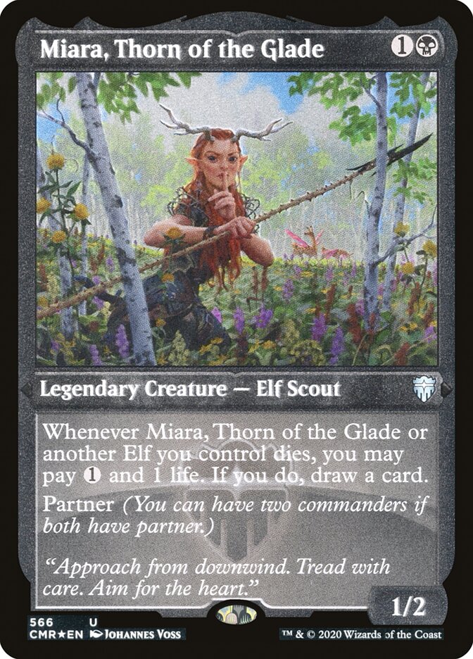 Miara, Thorn of the Glade (Etched) [Commander Legends] | Gate City Games LLC