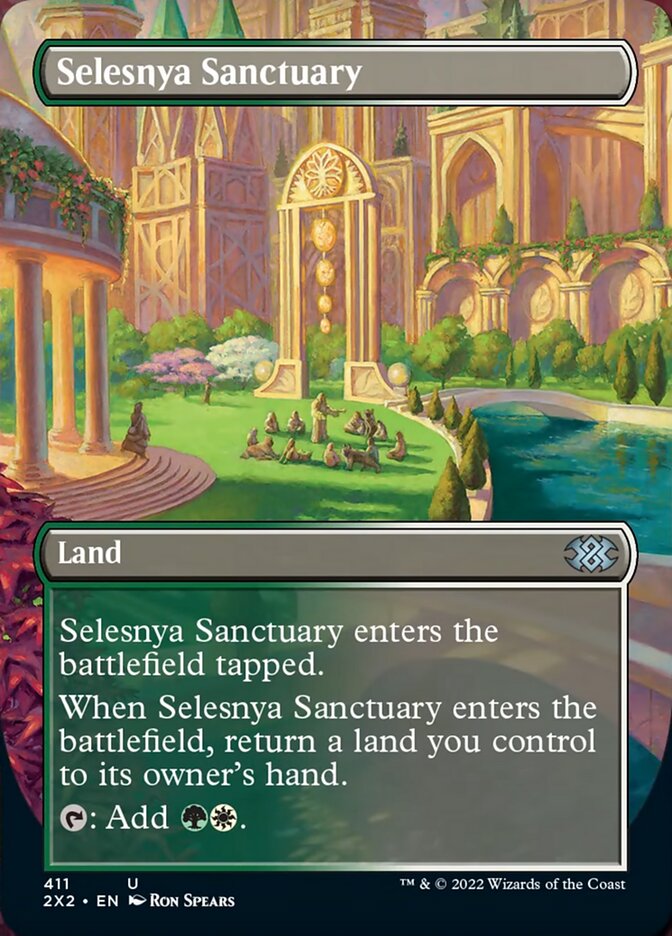 Selesnya Sanctuary (Borderless Alternate Art) [Double Masters 2022] | Gate City Games LLC