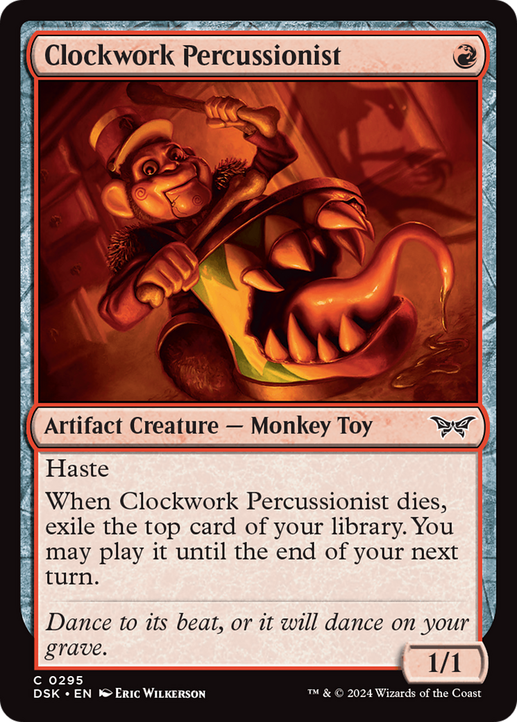 Clockwork Percussionist (0295) [Duskmourn: House of Horror] | Gate City Games LLC