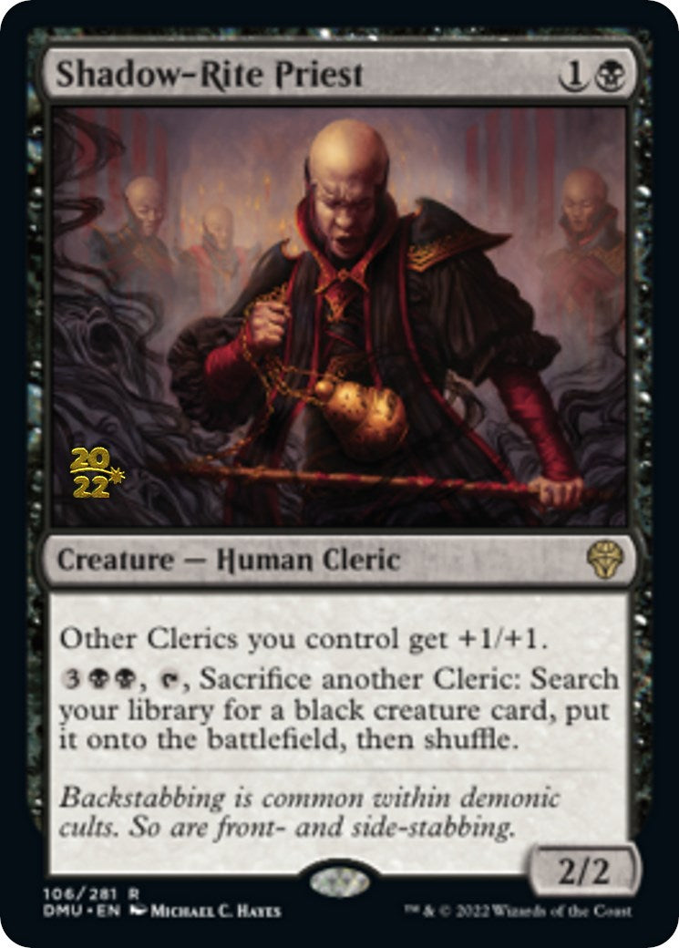 Shadow-Rite Priest [Dominaria United Prerelease Promos] | Gate City Games LLC