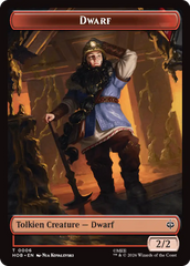 Human Soldier // Dwarf Double-Sided Token [The Hobbit Tokens] | Gate City Games LLC