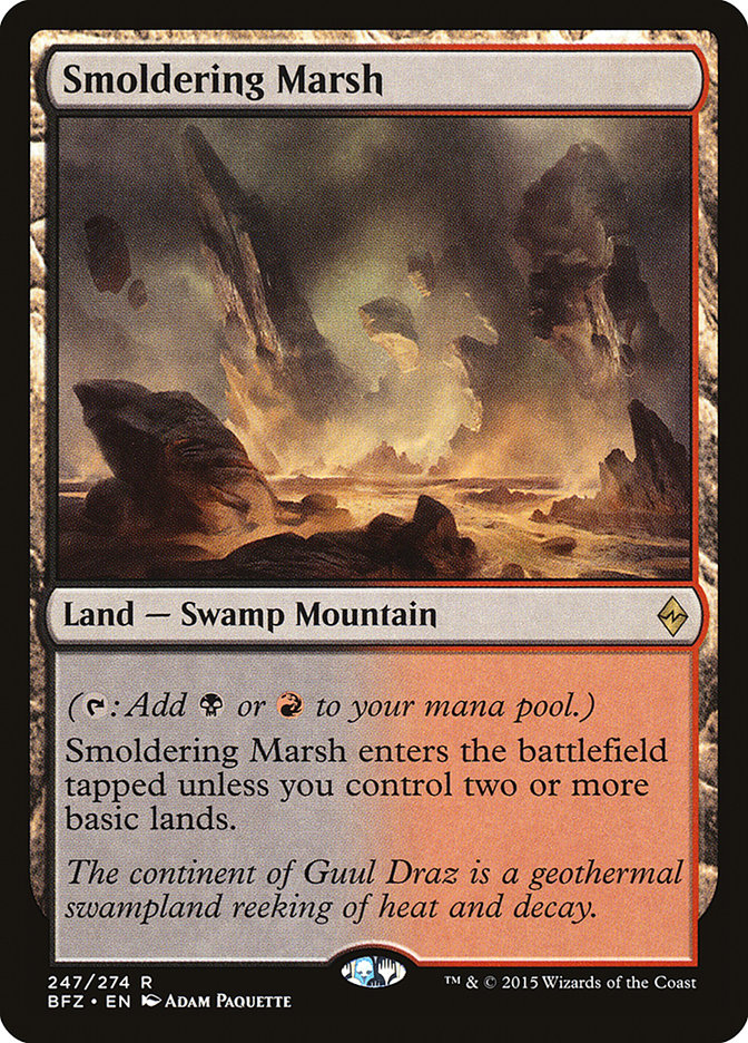 Smoldering Marsh [Battle for Zendikar] | Gate City Games LLC
