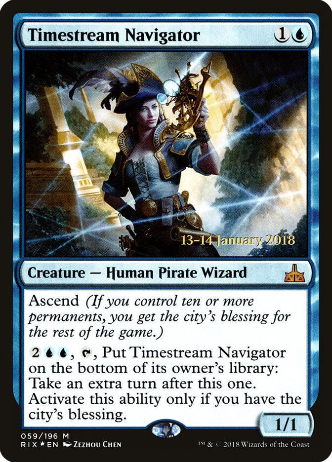 Timestream Navigator [Rivals of Ixalan Prerelease Promos] | Gate City Games LLC