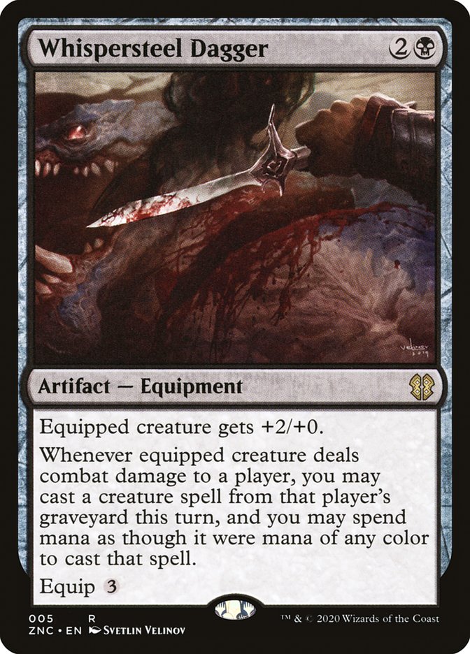 Whispersteel Dagger [Zendikar Rising Commander] | Gate City Games LLC