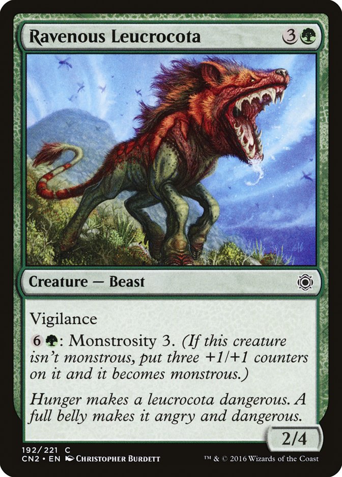 Ravenous Leucrocota [Conspiracy: Take the Crown] | Gate City Games LLC