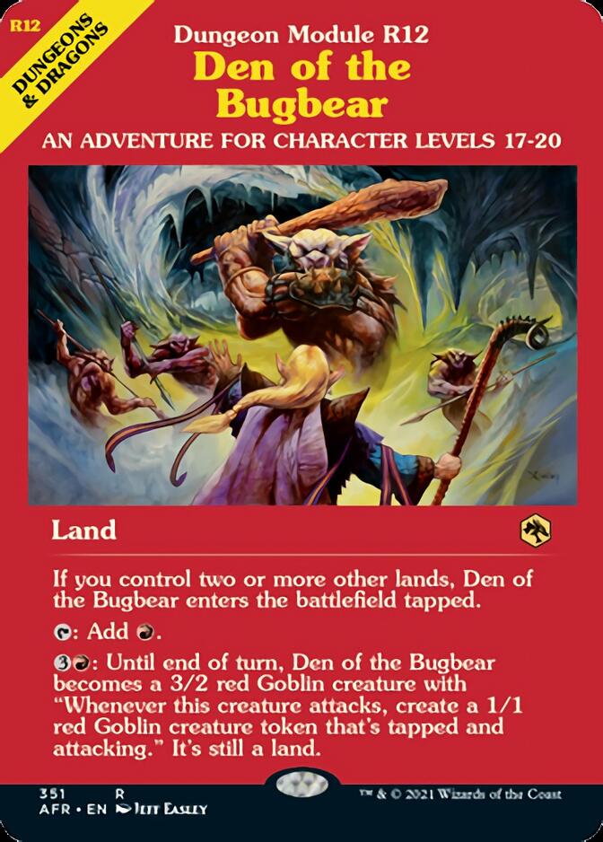 Den of the Bugbear (Dungeon Module) [Dungeons & Dragons: Adventures in the Forgotten Realms] | Gate City Games LLC