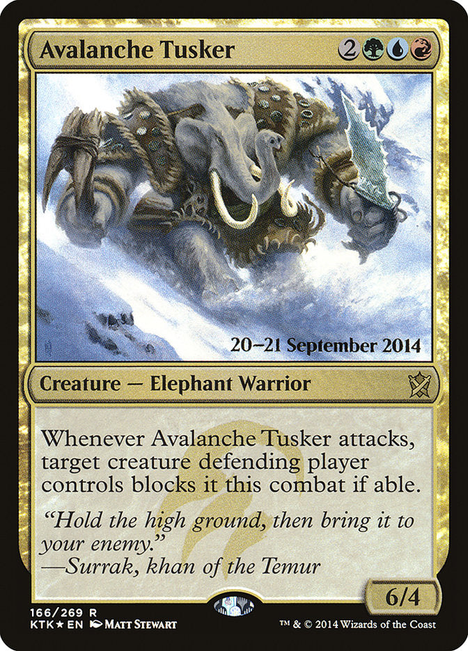 Avalanche Tusker [Khans of Tarkir Prerelease Promos] | Gate City Games LLC