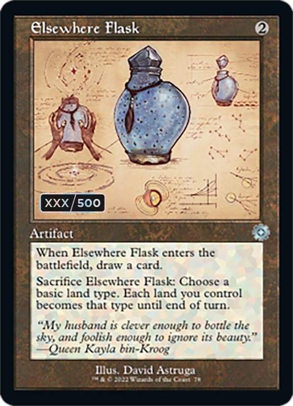 Elsewhere Flask (Retro Schematic) (Serialized) [The Brothers' War Retro Artifacts] | Gate City Games LLC
