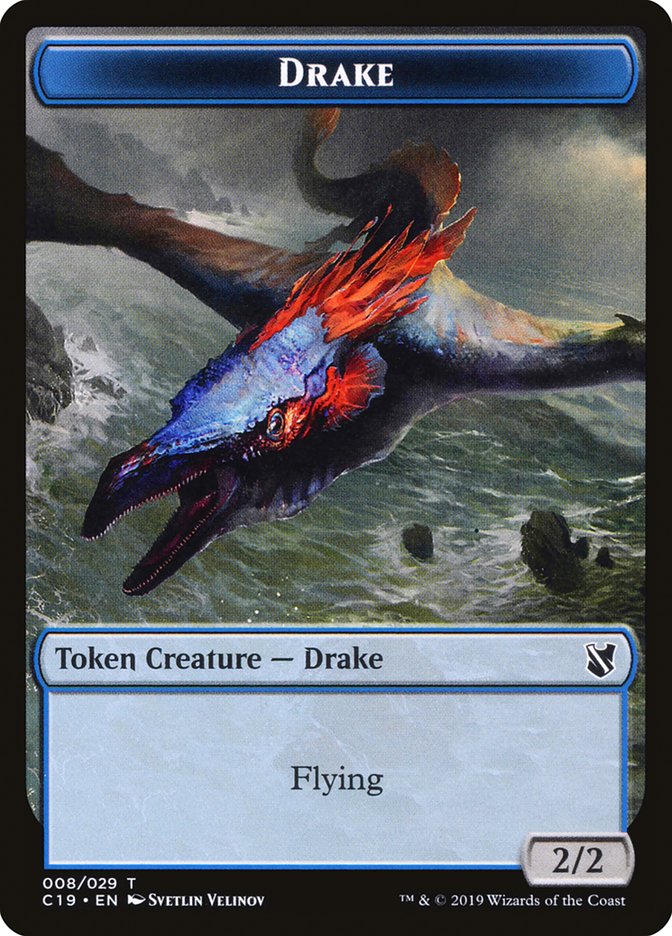 Drake Token [Commander 2019 Tokens] | Gate City Games LLC